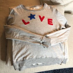 NWOT Sundry L🌟VE “love” sweatshirt, size 1